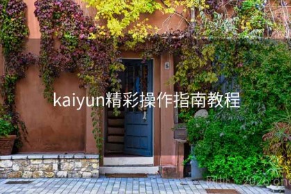 kaiyun精彩操作指南教程