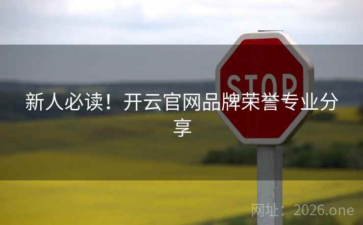 新人必读！开云官网品牌荣誉专业分享