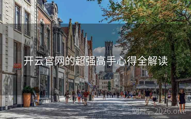 开云官网的超强高手心得全解读