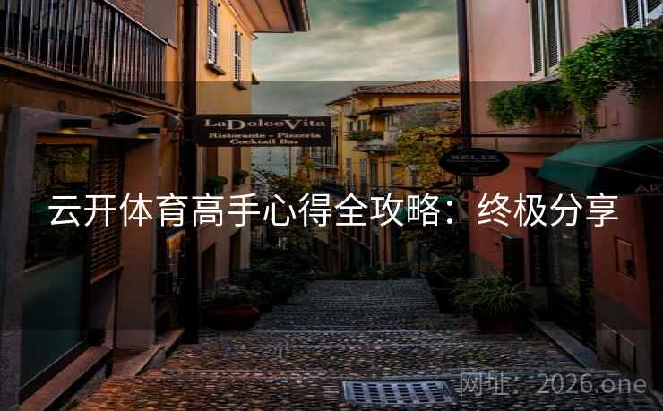 云开体育高手心得全攻略：终极分享